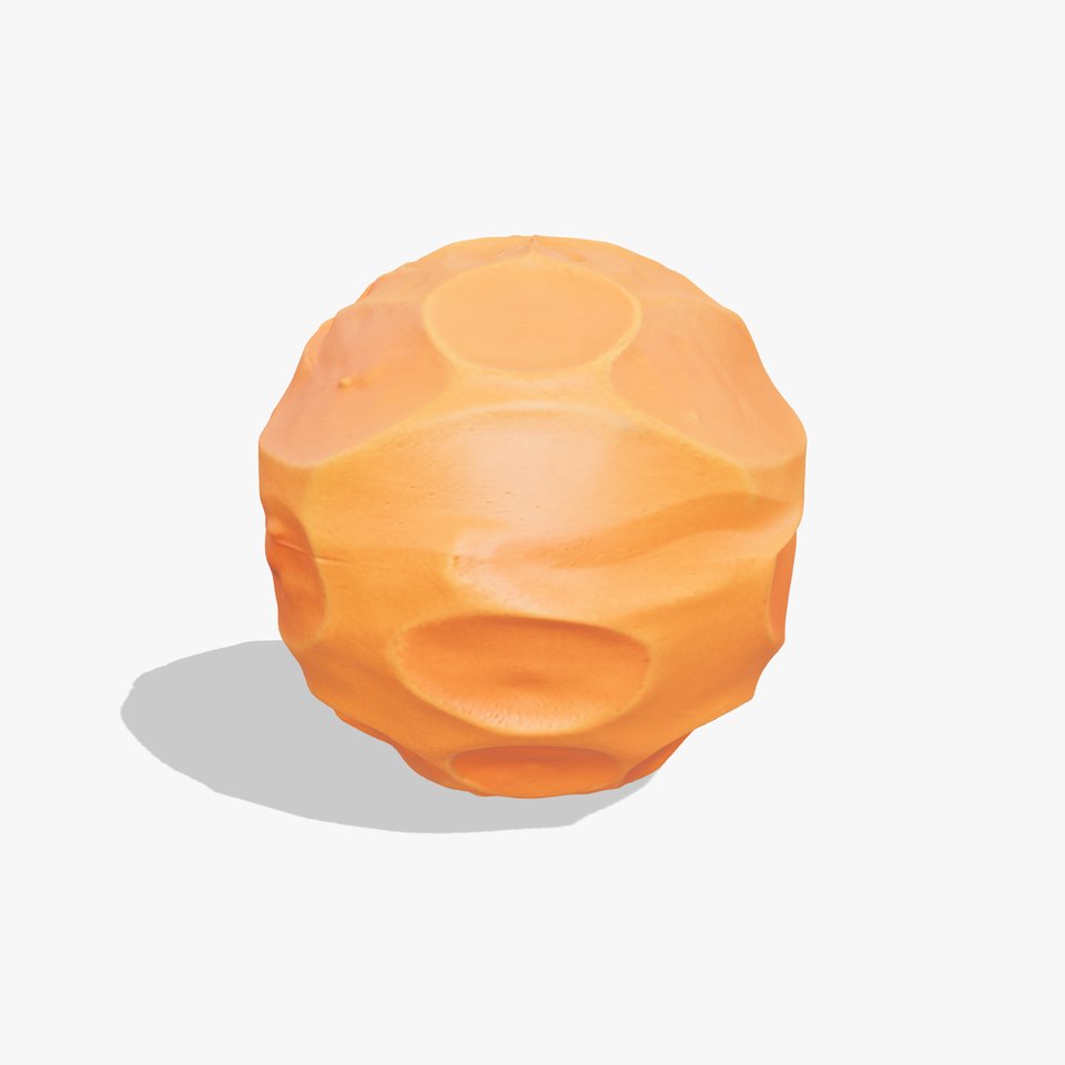 Orange Lunar Crater HQ PBR Textures Set